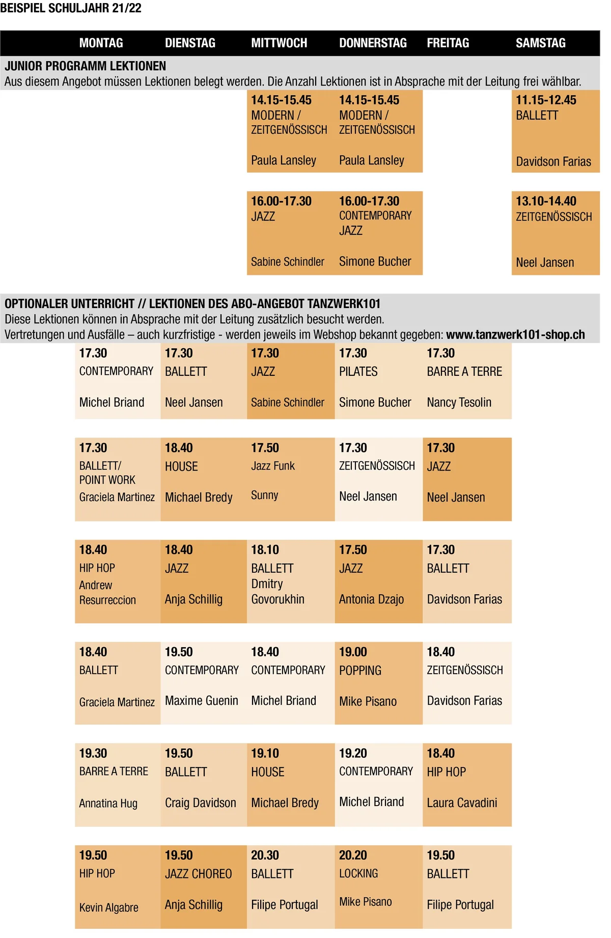 JP Stundenplan