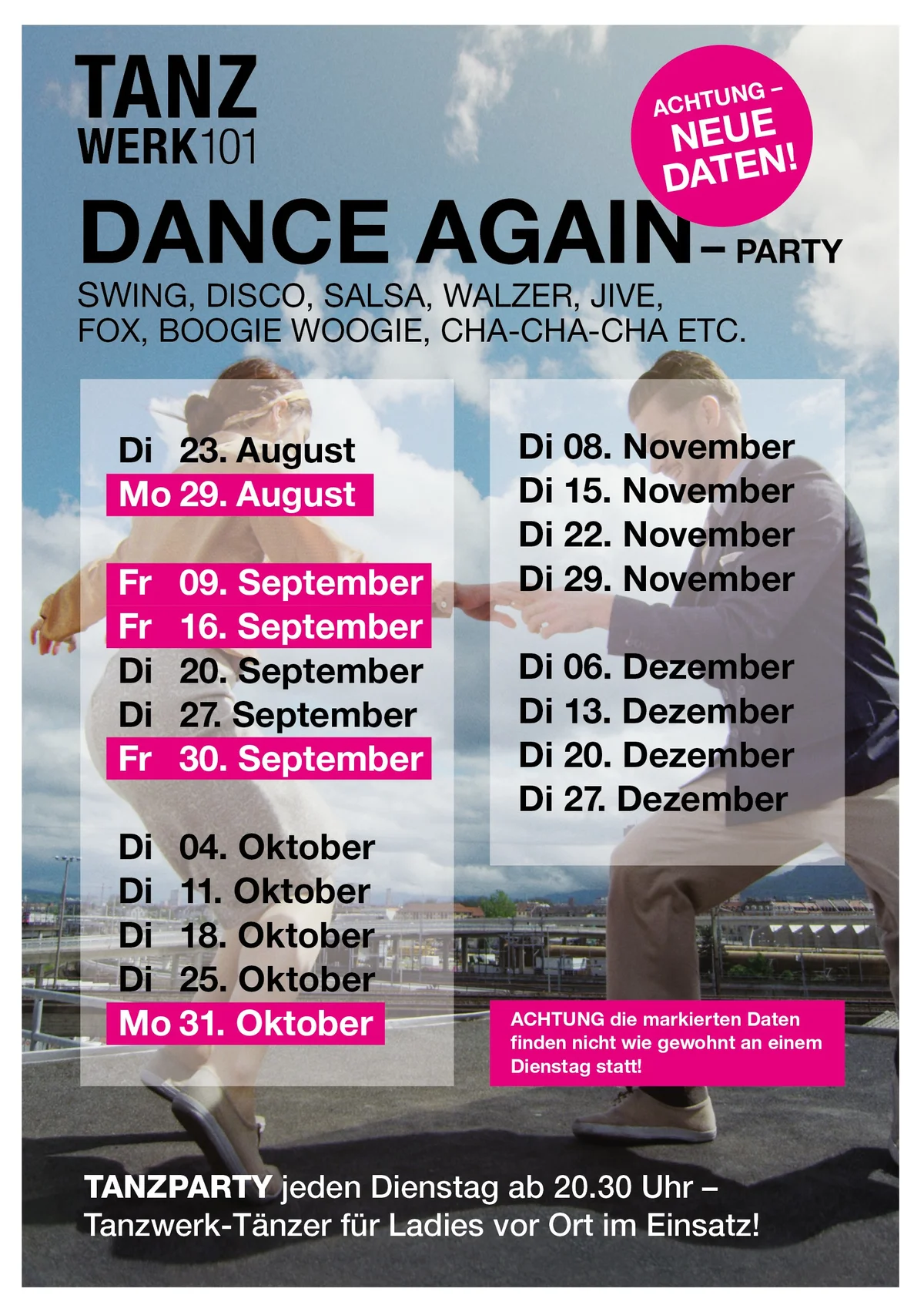 dance again abweichdaten