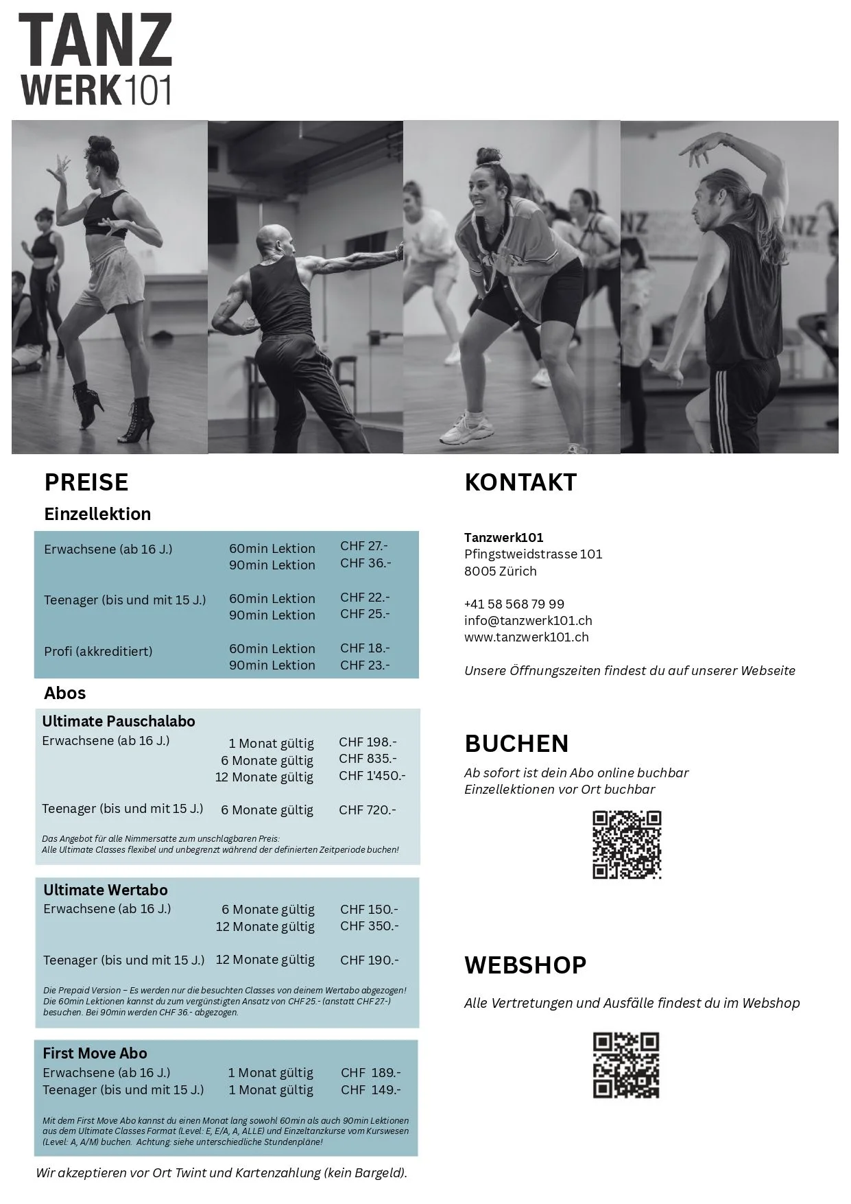 Preisliste ab DEZ 25