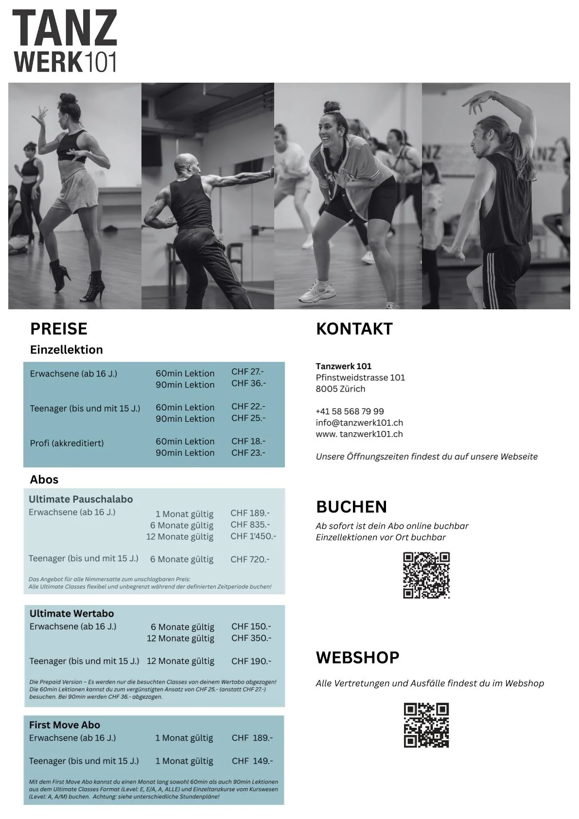 Preiseliste ab Nov. 25